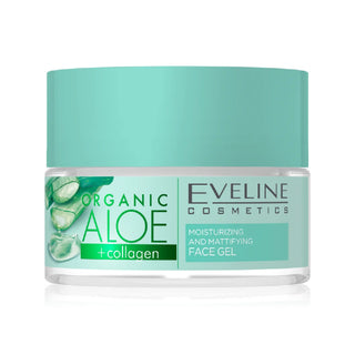 Eveline Cosmetics Organic Aloe & Collagen Gel Facial Matificante