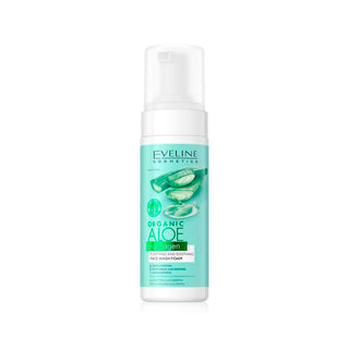 Eveline Cosmetics Organic Aloe &amp; Collagen Purifying Smooth - Foaming Facial Cleanser