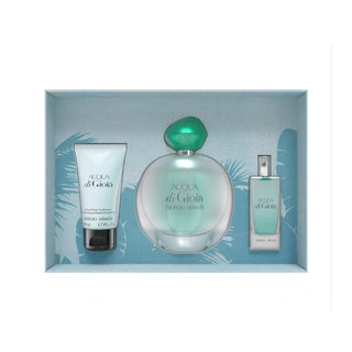 Giorgio Armani Acqua Di Gioia Eau de Parfum 100ml + Creme de Corpo 50ml + Mini Eau de Parfum 15ml