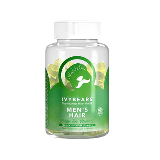 Ivy Bears Men's Hair Vitamins - Suplemento Vitamínico de Cabelo para Homem
