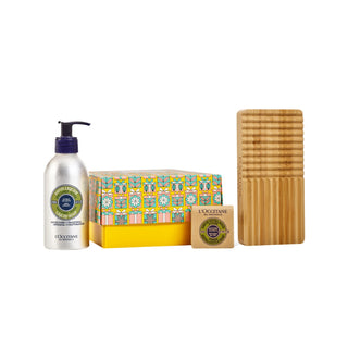 L'Occitane Les Amourex Sabonete Líquido 250ml + Sabonete Sólido 50g + Saboneteira