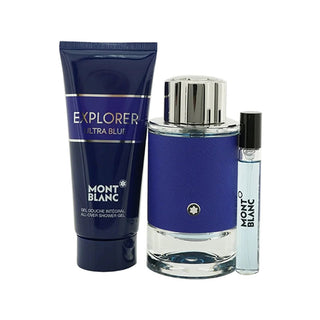 Montblanc Explorer Ultra Blue Eau de Parfum 100ml + Shower Gel 100ml + Mini Eau de Parfum 7.5ml
