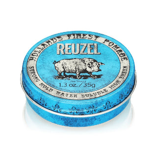 Reuzel Blue Pomade - Pomada Capilar com Fixação Forte e Brilho Intenso