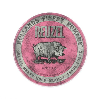 Reuzel Pink Pomade Brilhantina com Fixação Extra Forte e Brilho Médio