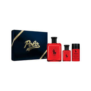 Ralph Lauren Polo Red Eau de Toilette 125ml + Eau de Toilette 40ml + Desodorizante em Stick 75ml