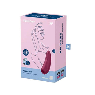 Satisfyer Curvy 1+ Stimulator with App and Bluetooth Red Pink