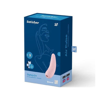 Satisfyer Curvy 2+ Stimulator with App and Bluetooth Red Pink