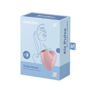 Satisfyer Cutie Heart Pink Aire Stimulator and Vibrator