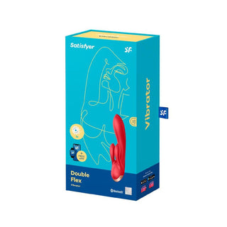 Satisfyer Double Flex Vibrator with App Red