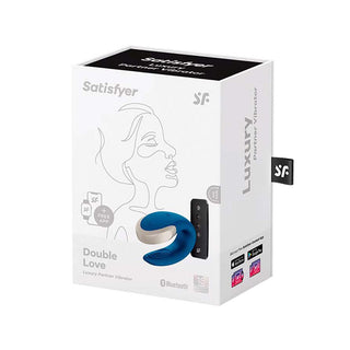 Satisfyer Double Love Vibrador para Casal com Bluetooth Azul