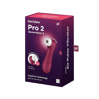 Satisfyer Pro 2 G 3 Aire Double Pulse Vibrator Red