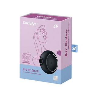 Satisfyer Pro To Go 3 Black Air Vibrator and Stimulator