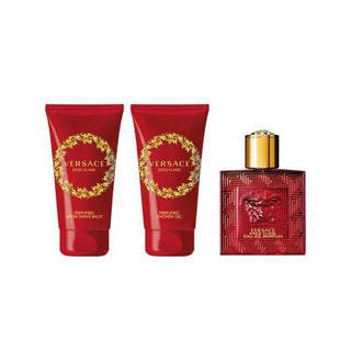 Versace Eros Flame Eau de Parfum 50ml + Aftershave Balm 50ml + Shower Gel 50ml