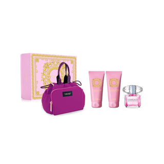 Versace Bright Crystal Eau de Toilette 90ml + Gel de Banho 100ml + Creme de Corpo 100ml + Necessaire