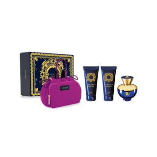 Versace Dylan Blue Femme Eau de Parfum 100ml + Gel de Banho 100ml + Creme de Corpo 100ml + Necessaire