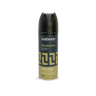 Babaria Men Black Gold - Deodorant Spray 50ml Free