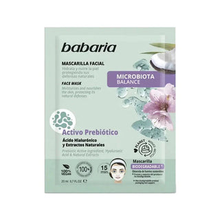 Babaria Microbiota Balance - Facial Mask with Hyaluronic Acid