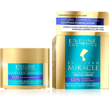 Eveline Cosmetics Egyptian Miracle Face, Body and Hair Rescue Cream - Creme de Corpo
