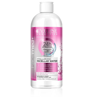 Eveline Cosmetics Facemed+ Hyaluronic Micellar Water 3 in 1 for Very Dry and Sensitive Skin