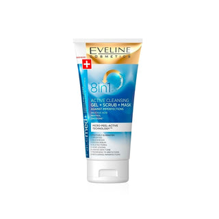 Eveline Cosmetics Facemed+ Cleansing Gel + Scrub + Anti-Imperfections Facial Mask 8 in 1