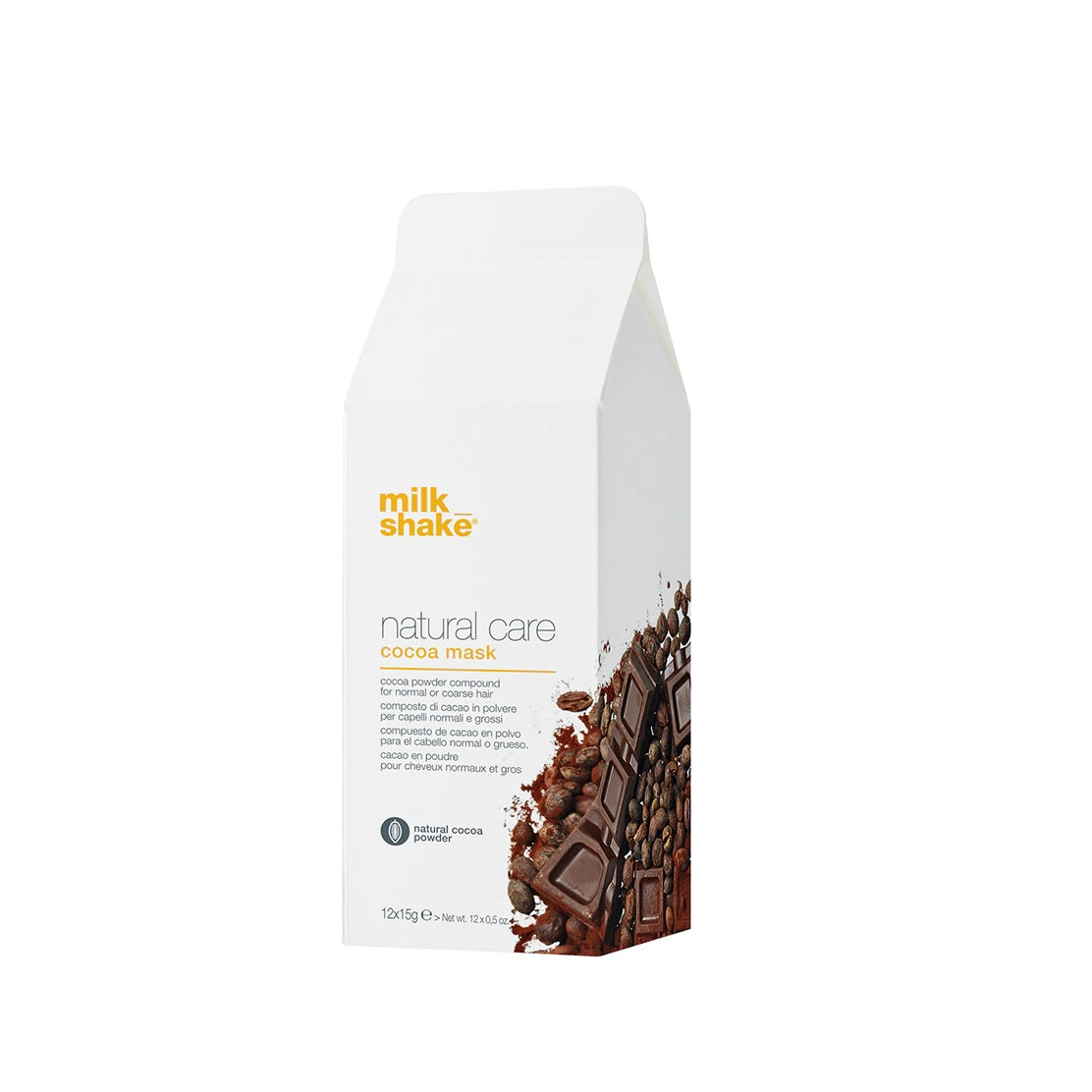 Milk_Shake Natural Care Cocoa Mask - Máscara/Composto de Cacau em Pó para Cabelos Normais e Grossos - Mykanto