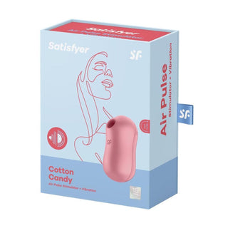 Satisfyer Cotton Candy Air Stimulator Light Red - Clitoris Stimulator