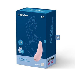 Satisfyer Curvy 2+ Stimulator with App and Bluetooth Red Pink