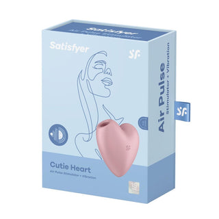 Satisfyer Cutie Heart Pink Aire Stimulator and Vibrator
