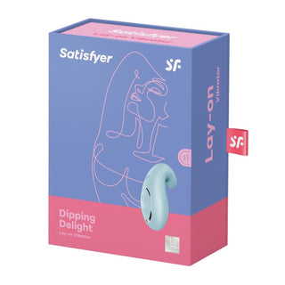 Satisfyer Dipping Delight Lay-On Vibrator Light Blue