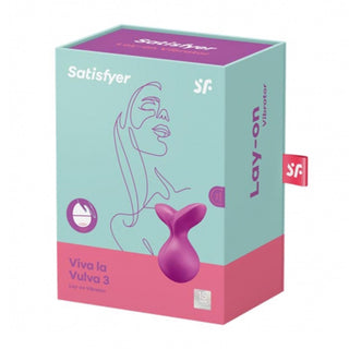 Satisfyer Viva La Vulva 3 Lay-On Vibrator Violet